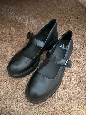 Madden NYC Black Heeled Mary Jane